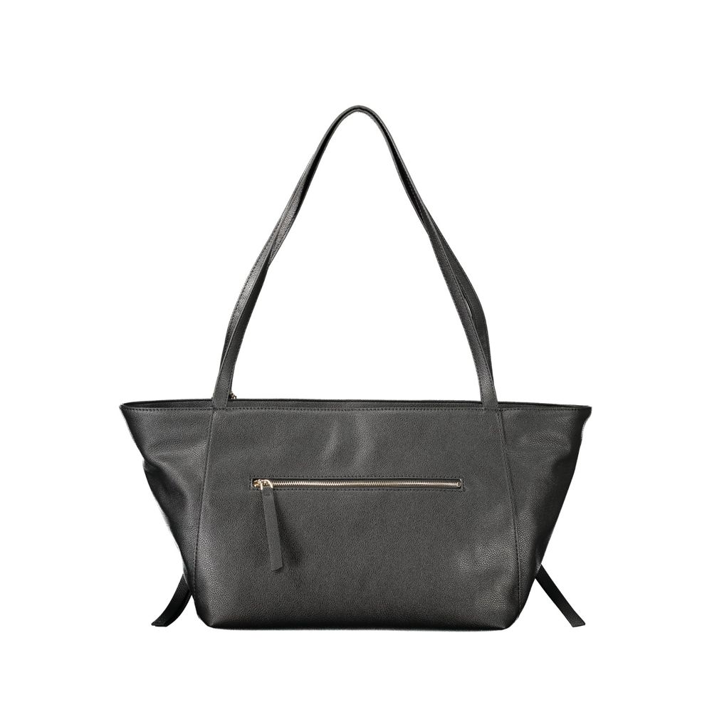 Schwarze Handtasche aus Polyethylen