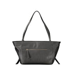 Schwarze Handtasche aus Polyethylen