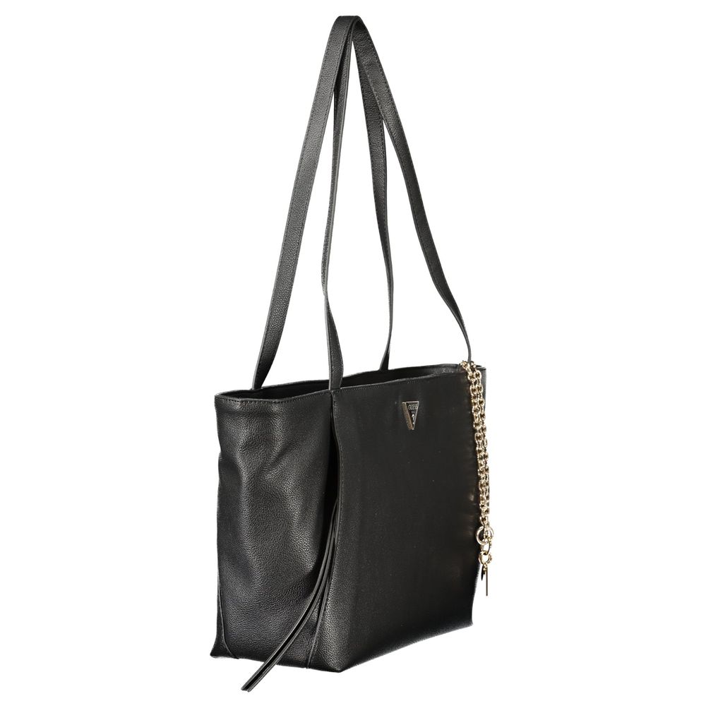 Schwarze Handtasche aus Polyethylen