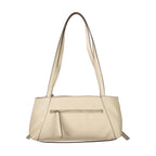 Beige Polyurethane Damen Handtasche