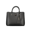 Schwarze Tasche aus Polyurethan