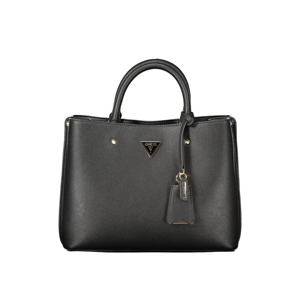 Schwarze Tasche aus Polyurethan