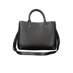 Schwarze Tasche aus Polyurethan