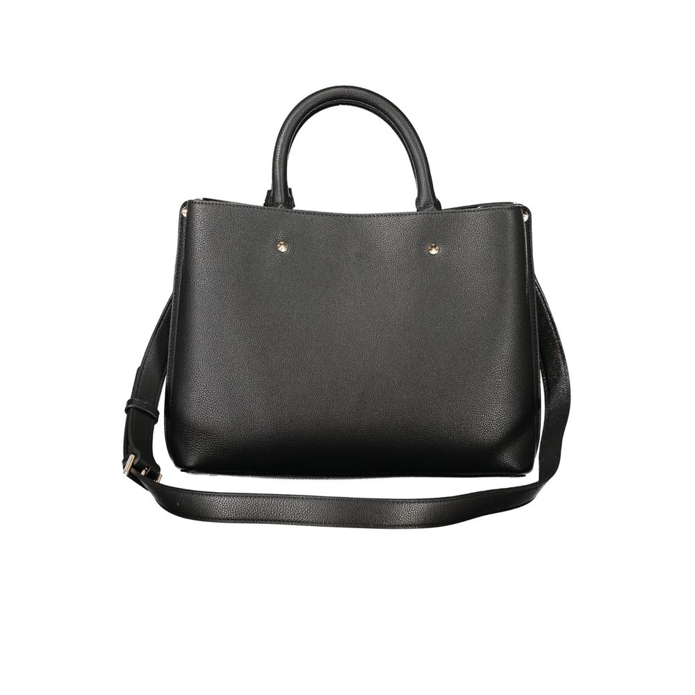 Schwarze Tasche aus Polyurethan
