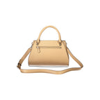 Beige Polyurethane Damen Handtasche