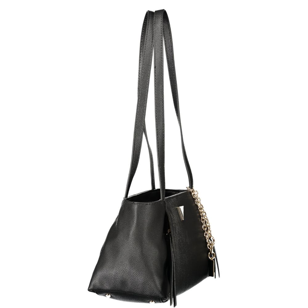 Schwarze Handtasche aus Polyethylen