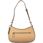 Beige Polyurethane Damen Handtasche