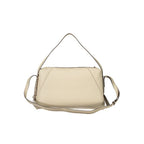 Beige Polyurethane Damen Handtasche