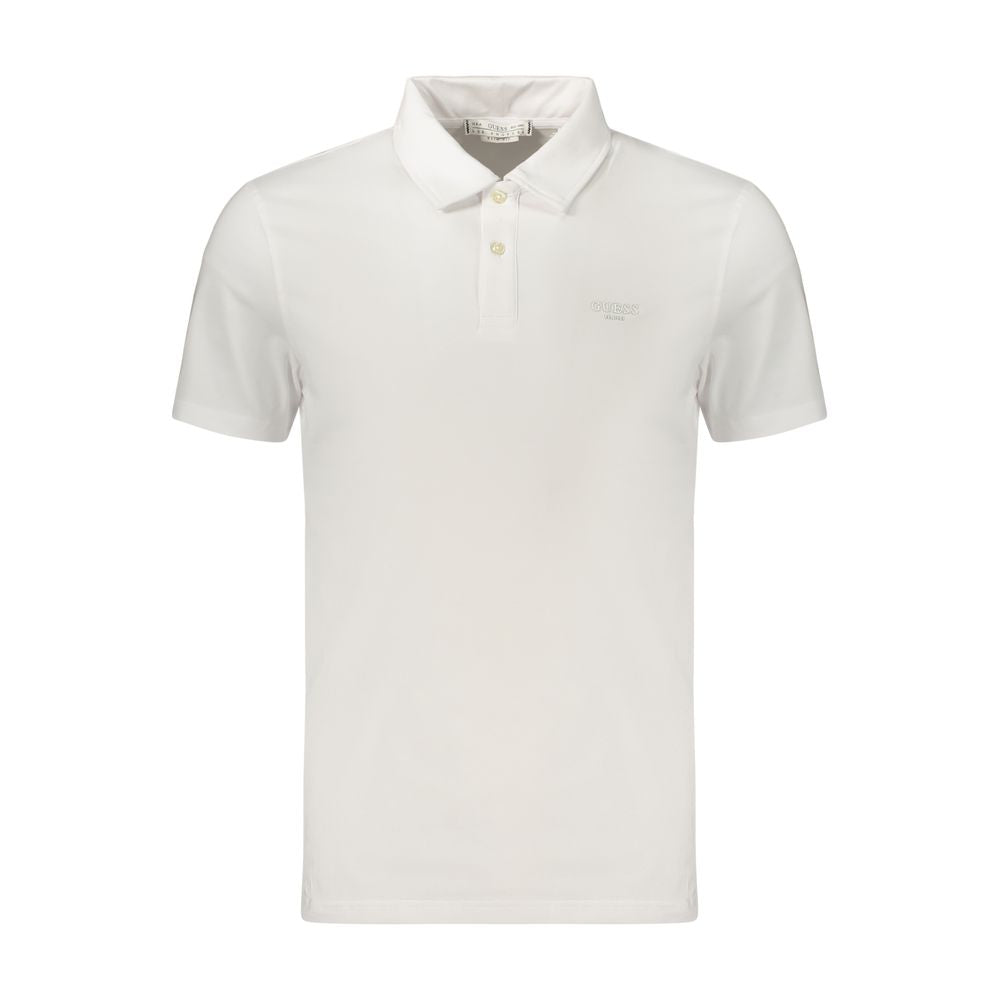 Bianco Baumwoll-Herrenpoloshirt