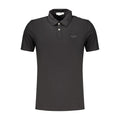 Schwarzes Baumwoll-Poloshirt für Herren