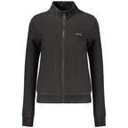 Schwarzer Damen-Sweatshirt aus Modal