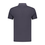 Blaues Herren-Poloshirt aus Baumwolle