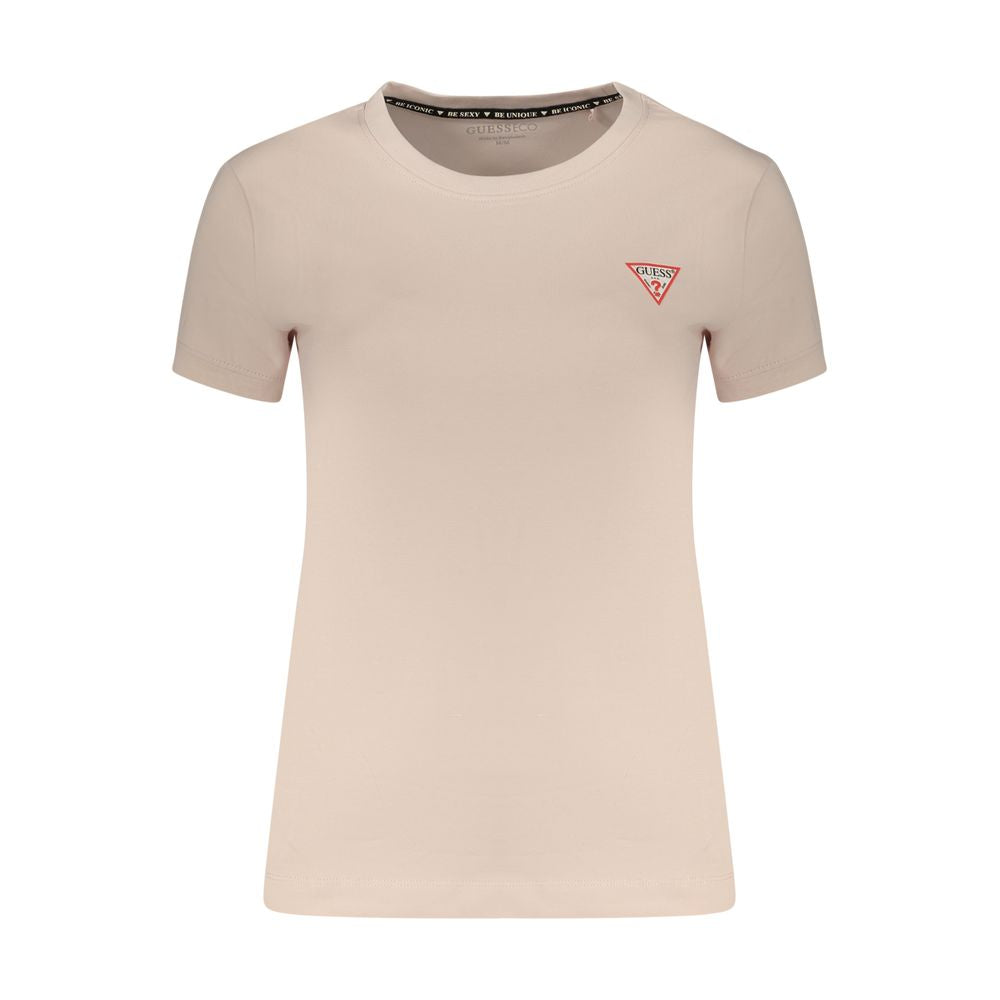 Pinkes Baumwoll-T-Shirt für Damen