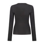 Schwarzer Damenpullover aus Viskose