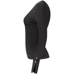 Schwarzer Damenpullover aus Viskose
