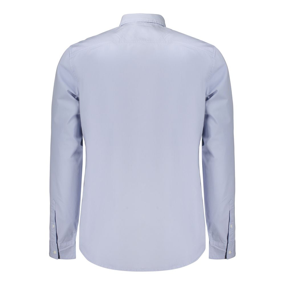 Azzurro Baumwollhemd für Herren