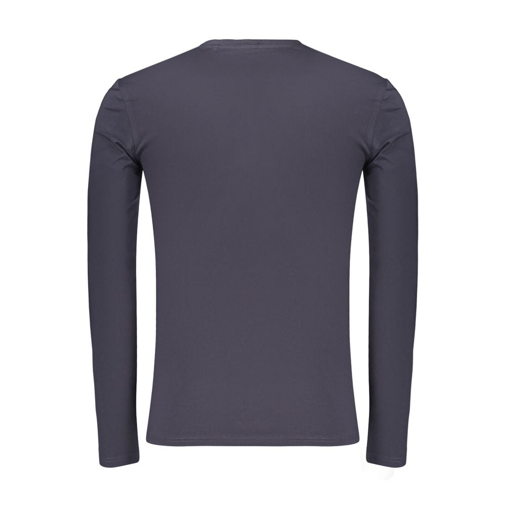 Blaues Baumwoll-T-Shirt für Herren