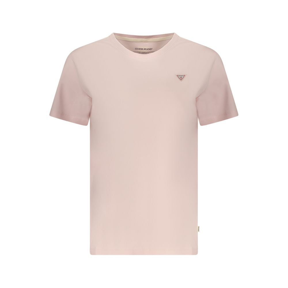 Rosa Baumwoll-T-Shirt für Damen