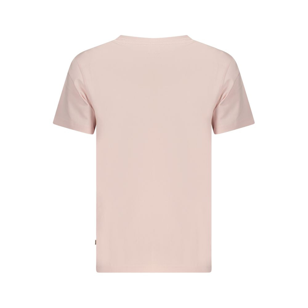 Rosa Baumwoll-T-Shirt für Damen