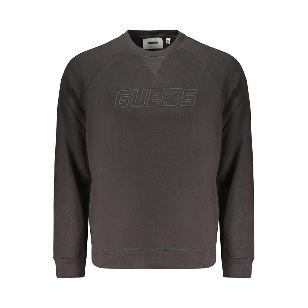 Schwarzer Baumwoll-Sweatshirt