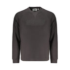 Schwarzer Baumwoll-Sweatshirt