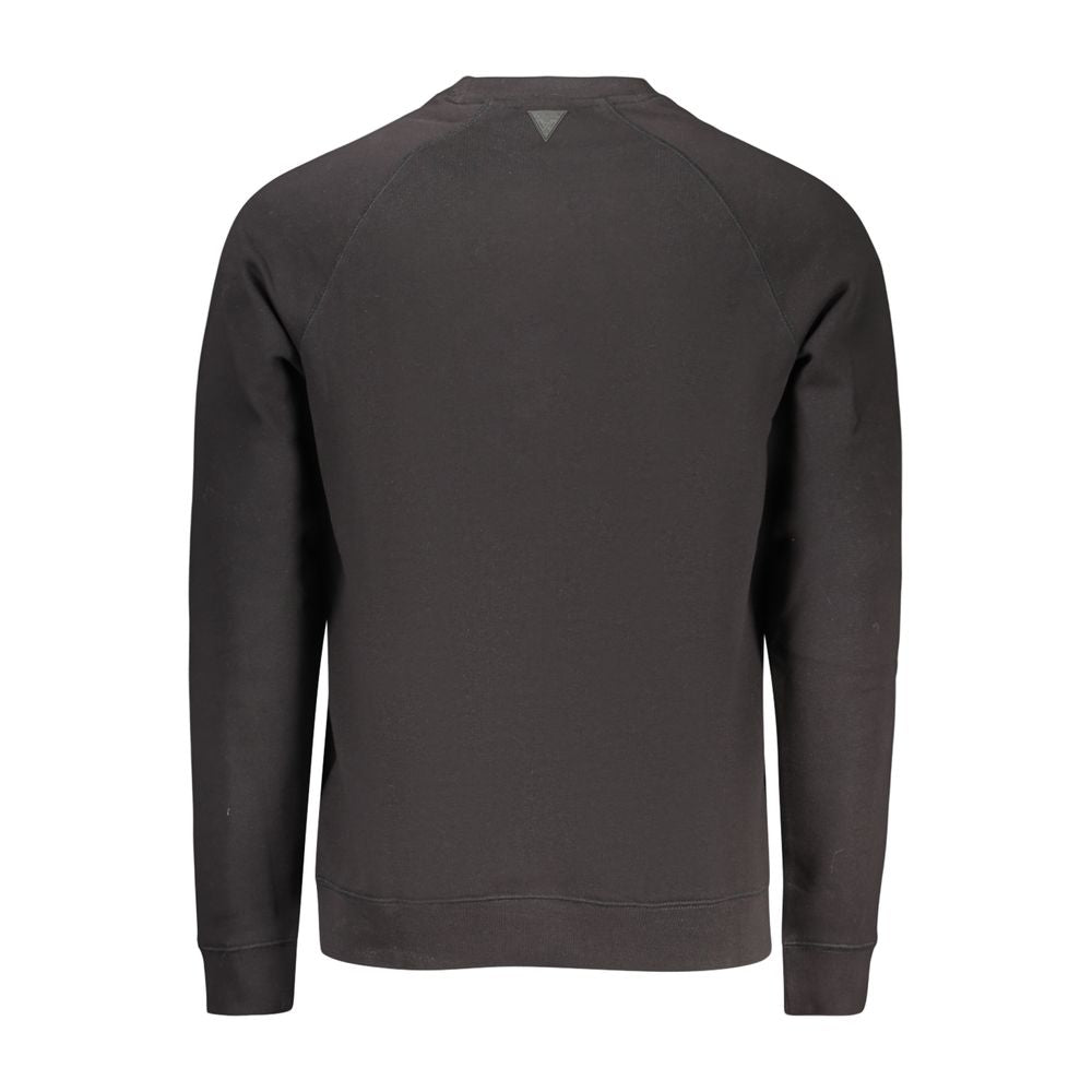 Schwarzer Baumwoll-Sweatshirt