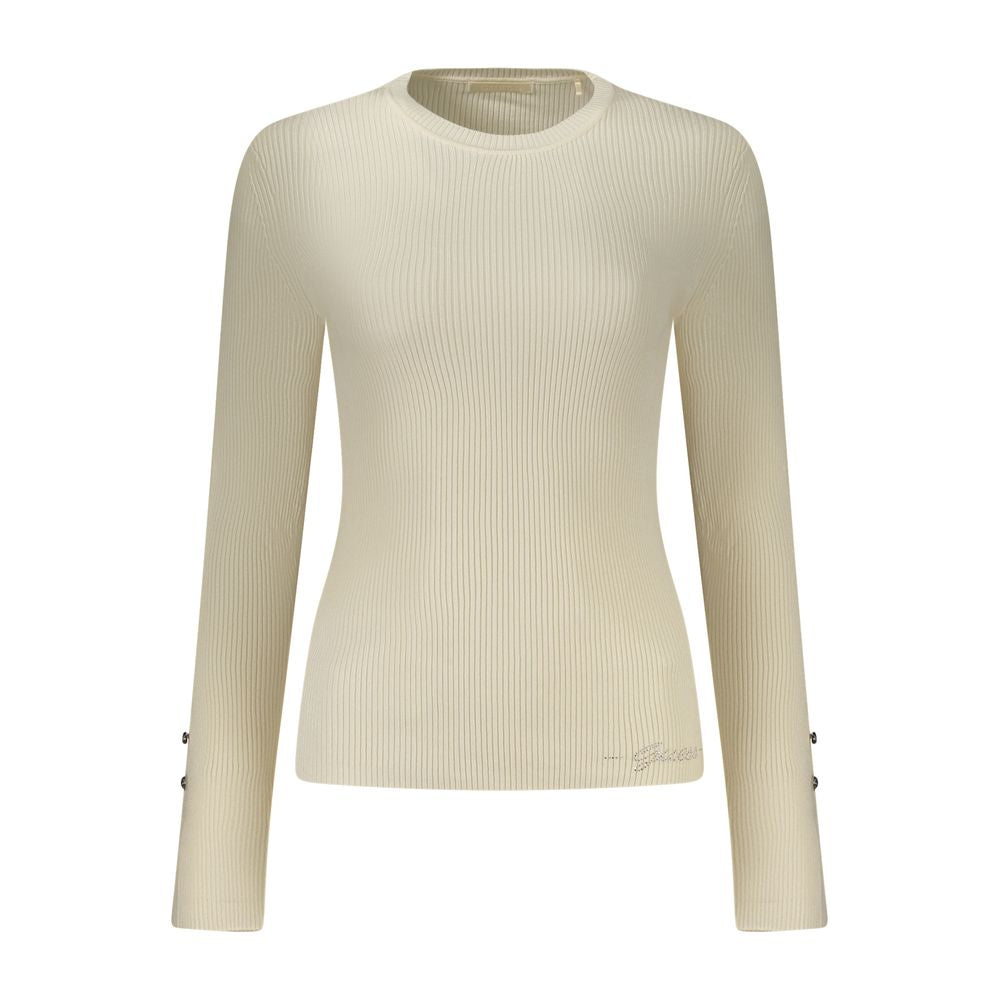 Damenpullover aus Viskose in Bianco