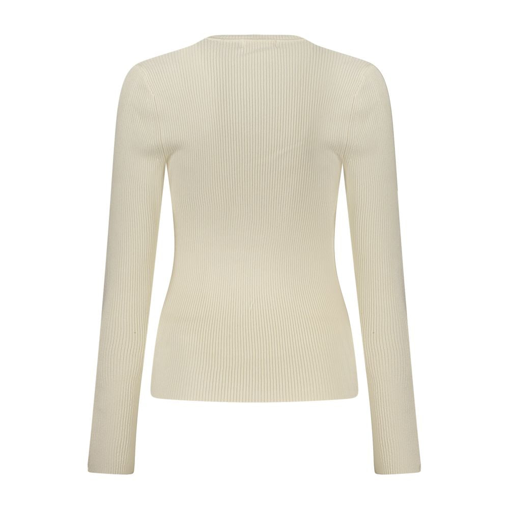 Damenpullover aus Viskose in Bianco