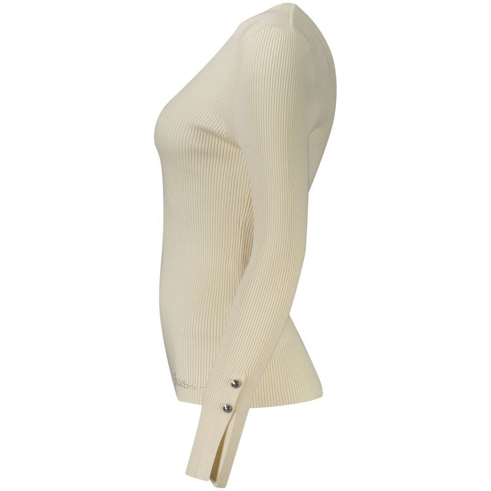 Damenpullover aus Viskose in Bianco