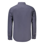 Herrenhemd aus blauer Baumwolle