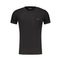 Schwarzes Baumwoll-T-Shirt für Herren