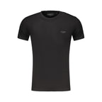 Schwarzes Baumwoll-T-Shirt für Herren