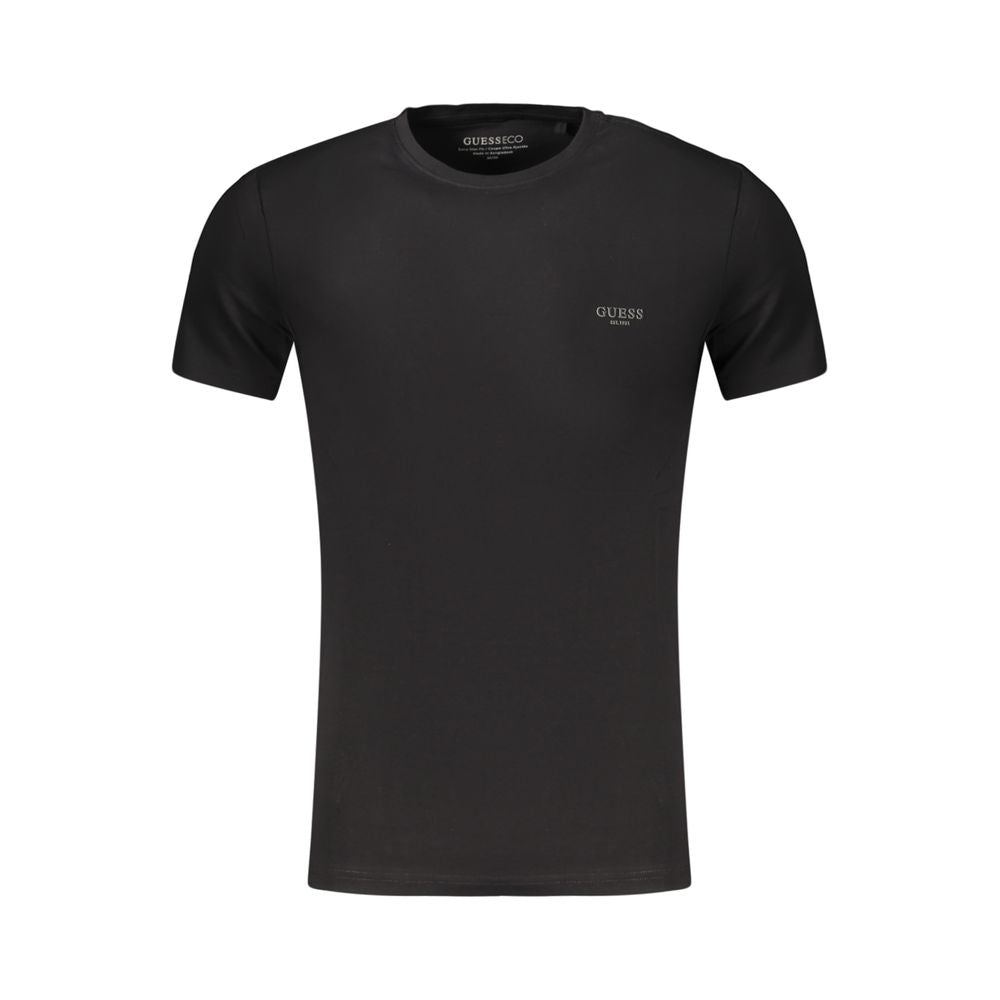 Schwarzes Baumwoll-T-Shirt für Herren