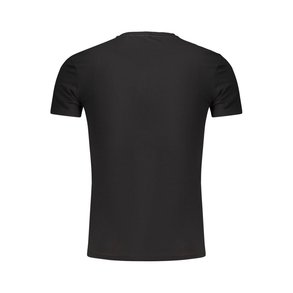 Schwarzes Baumwoll-T-Shirt für Herren