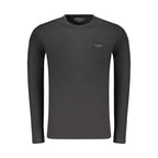 Schwarzes Baumwoll-T-Shirt für Herren