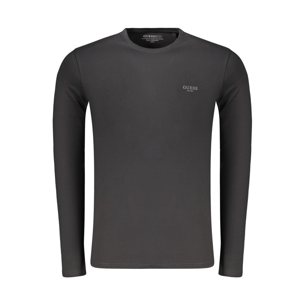 Schwarzes Baumwoll-T-Shirt für Herren