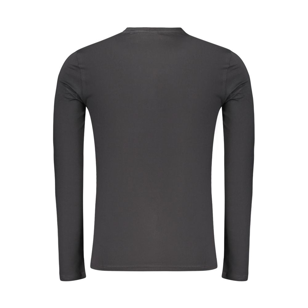 Schwarzes Baumwoll-T-Shirt für Herren