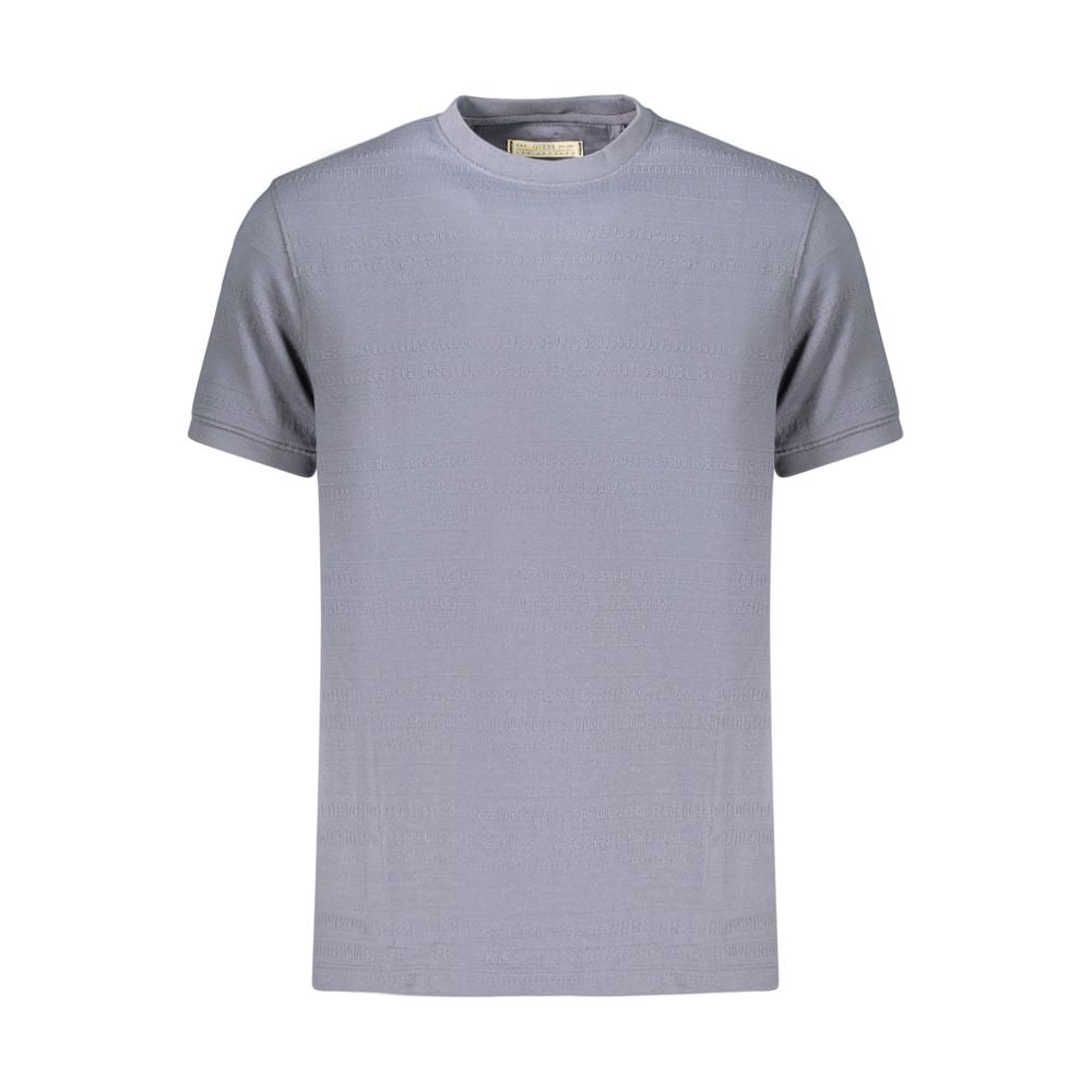 Blaues Baumwoll-T-Shirt für Herren