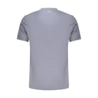 Blaues Baumwoll-T-Shirt für Herren