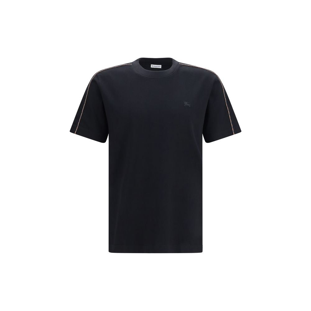 Schwarzes Baumwoll-T-Shirt