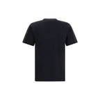 Schwarzes Baumwoll-T-Shirt