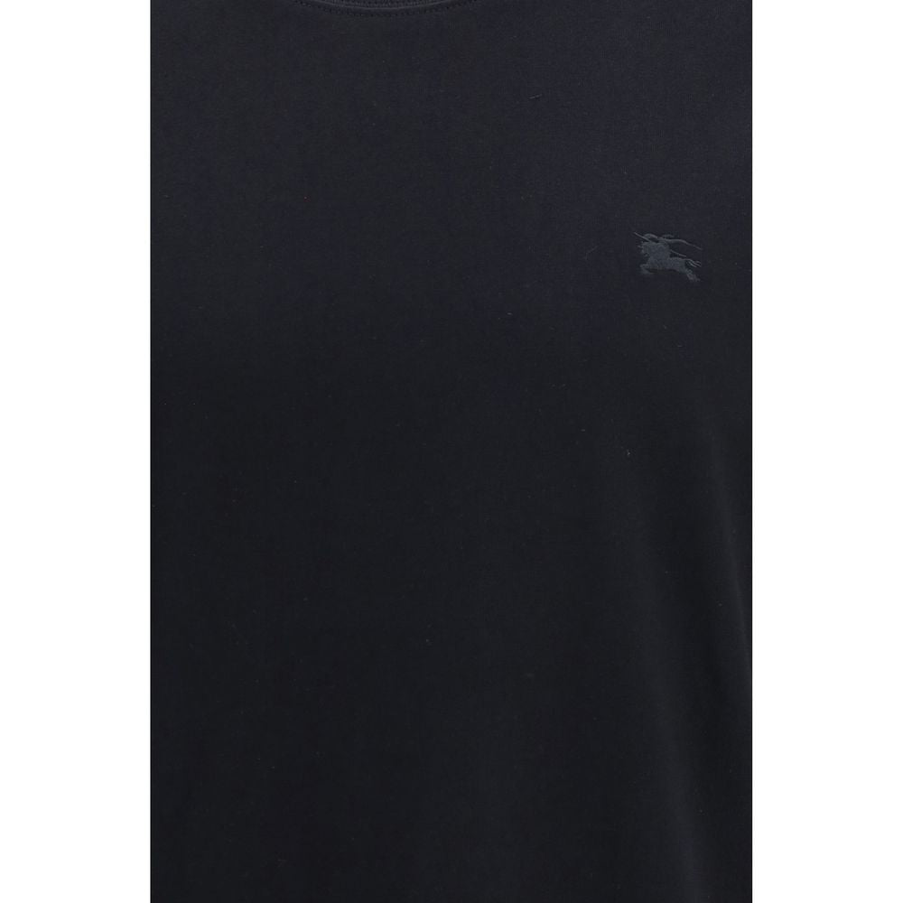 Schwarzes Baumwoll-T-Shirt