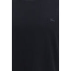 Schwarzes Baumwoll-T-Shirt