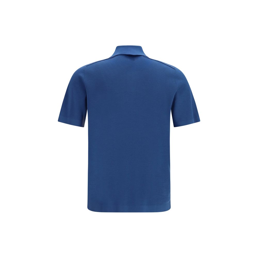 Blue Wool Oves Aries Polohemd