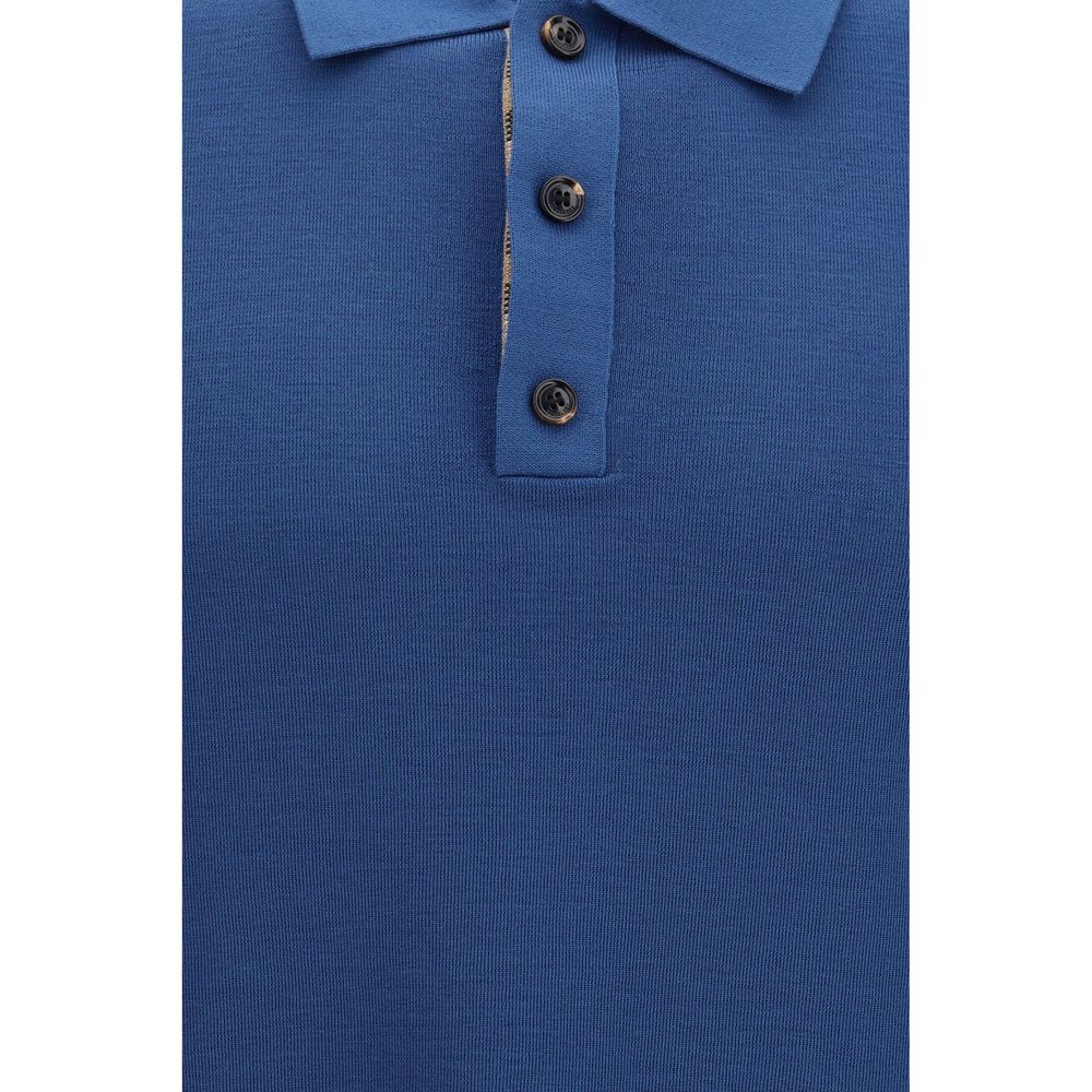 Blue Wool Oves Aries Polohemd