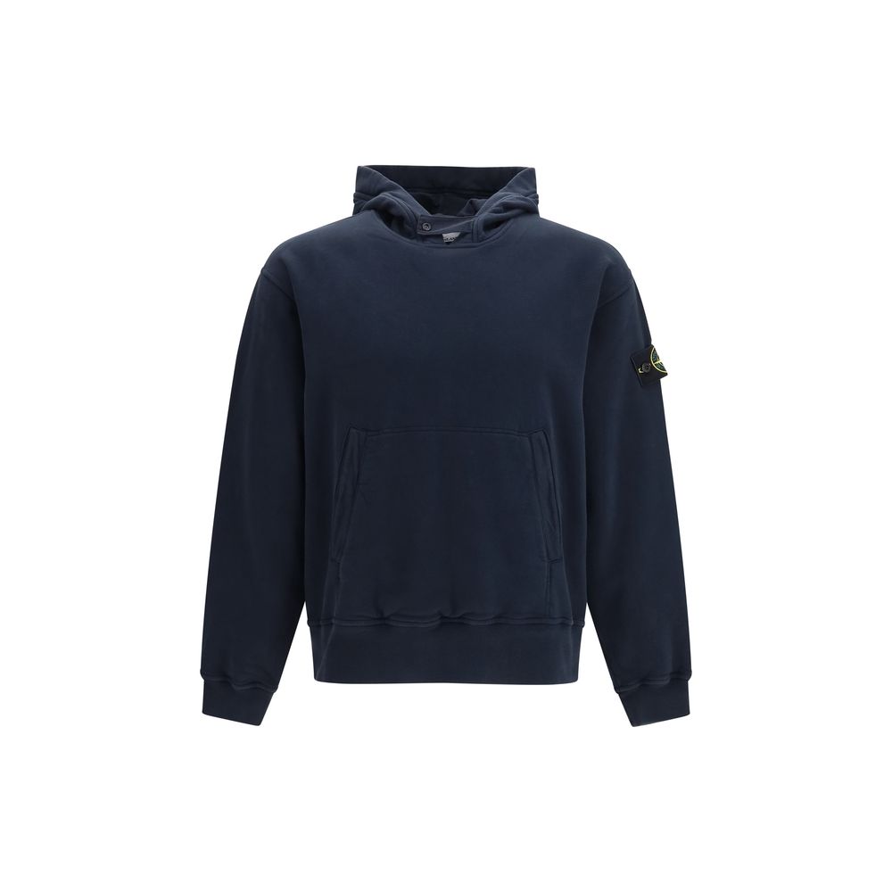 Blauer Baumwoll-Sweatshirt