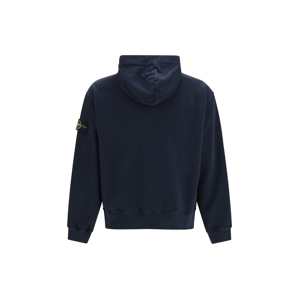 Blauer Baumwoll-Sweatshirt