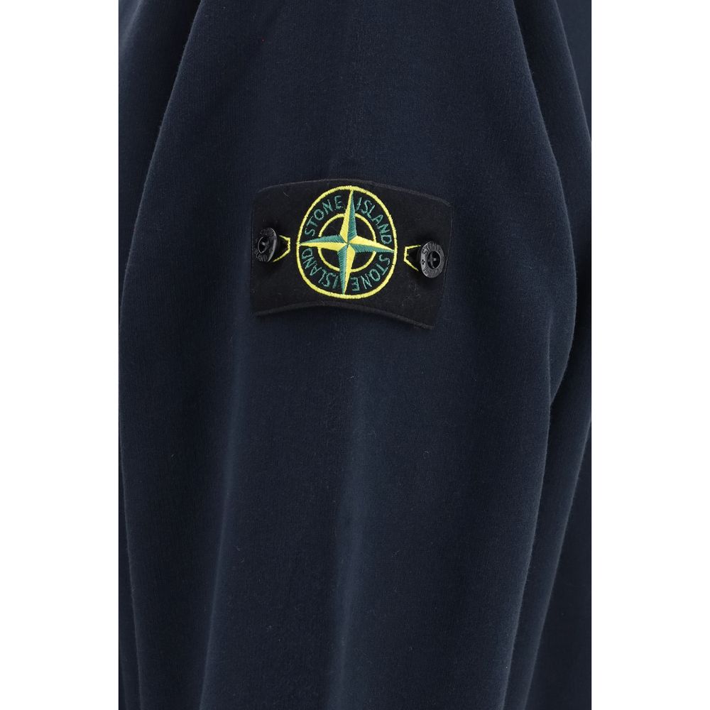 Blauer Baumwoll-Sweatshirt
