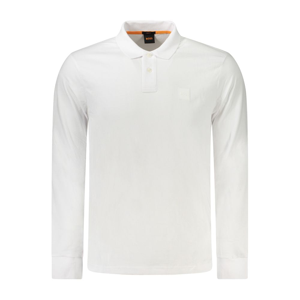Weißes Poloshirt aus Baumwolle