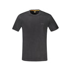 Schwarzes Baumwoll-T-Shirt für Herren